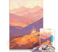 Puzzle per adolescenti da 1000 pezzi, "Terra della sera, dove ho vissuto", giochi per famiglie, assemblaggio di modelli, per rafforzare l'amore tra le coppie 38x52cm