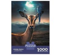 Puzzle Per Adolescenti Da 1000 Pezzi The Antelope And Birds Puzzle Per Adolescenti Gioco Per Famiglie Sfida Difficile Regali Unici Per Compleanno E Natale 38x26cm/1000pcs
