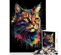 Puzzle per adolescenti da 1000 pezzi The Asheera Cats giocattolo colorato decorazione da parete regali di Babbo Natale segreto giochi divertenti attività divertenti a casa dimensioni 50x75cm