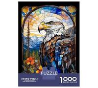 Puzzle Per Adolescenti Da 1000 Pezzi The Eagle Stained Glass Pa Puzzle Per Adulti Gioco Pratico Assemblaggio Del Modello Sfida Educativa 70x50cm/1000pcs
