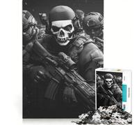 Puzzle per adolescenti da 1000 pezzi "The Ghost Unit" gioco impossibile rilassante e stimolante per la mente regalo per donne 50x75cm
