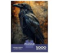 Puzzle Per Adolescenti Da 1000 Pezzi The Raven Surreal Art Puzzle Per Adulti Gioco Rompicapo Decorazione Per La Casa Interazione Genitore-figlio 70x50cm/1000pcs