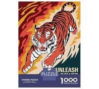 Puzzle Per Adolescenti Da 1000 Pezzi Tiger Unleashed Power Puzzle Per Adulti Gioco Pratico Migliora La Memoria Ottimo Regalo Per I Giocatori 52x38cm/1000pcs
