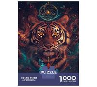 Puzzle Per Adolescenti Da 1000 Pezzi Tiger's Cosmic Dream Puzzle Per Adulti Giochi Divertenti Regali Per Donne Offerta Come Regali Per Tutta La Famiglia 52x38cm/1000pcs