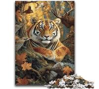 Puzzle per adolescenti da 1000 pezzi "Tigre caduta", difficile da completare ma divertente e umoristico, regalo di compleanno, regali, decorazione da parete 38x26cm