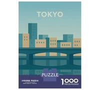 Puzzle Per Adolescenti Da 1000 Pezzi Tokyo Minimalist Cityscape Reflection Art Puzzle Per Adulti Gioco Rompicapo Decorazione Per La Casa Interazione Genitore-figlio 70x50cm/1000pcs