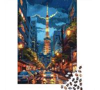 Puzzle Per Adolescenti Da 1000 Pezzi Tokyo Tower Night Scene-1 Puzzle Per Adulti Giocattolo Decorazione Da Parete Migliora La Memoria Gioco Stimolante Regali 52x38cm/1000pcs