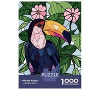 Puzzle Per Adolescenti Da 1000 Pezzi Toucan in A Tropical Setting Puzzle Per Adulti Gioco Rompicapo Decorazione Per La Casa Interazione Genitore-figlio 38x26cm/1000pcs