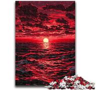 Puzzle per adolescenti da 1000 pezzi, tramonto sul mare, sfida di intelligenza cerebrale, giocattoli avvincenti, regalo di compleanno, regali, arte murale 50x75cm