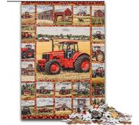 Puzzle per adolescenti da 1000 pezzi, trattore agricolo, giocattolo educativo intellettuale decomprimente, ideale come regalo per tutta la famiglia dimensioni 50x75cm