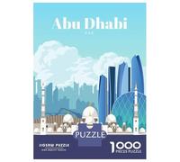 Puzzle Per Adolescenti Da 1000 Pezzi Travel to Abu Dhabi Puzzle Per Adolescenti Giochi Rilassanti Decorazioni Murali Regali Unici Per Compleanno E Natale 38x26cm/1000pcs