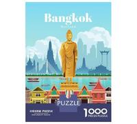 Puzzle Per Adolescenti Da 1000 Pezzi Travel to Bangkok Puzzle Per Adulti Gioco Pratico Assemblaggio Del Modello Sfida Educativa 70x50cm/1000pcs
