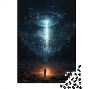 Puzzle Per Adolescenti Da 1000 Pezzi UFO Over Mountain Range Puzzle Per Adulti Giocattolo Decorazione Da Parete Regali Per Donne Divertimento A Casa Attività, 70x50cm/1000pcs