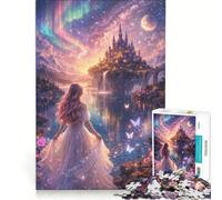 Puzzle per adolescenti da 1000 pezzi: Un regno magico, antistress, sfida impegnativa, per rafforzare l'amore tra le coppie 38x26cm