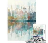 Puzzle per adolescenti da 1000 pezzi un riflesso di New York City giocattoli antistress regali di compleanno giochi educativi collezione di artisti belle arti dimensioni 38x26cm