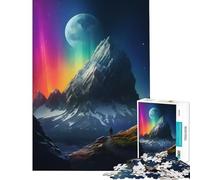 Puzzle per adolescenti da 1000 pezzi "Un uomo in piedi su una montagna" Attività divertenti da fare a casa gioco divertente e umoristico per tutta la famiglia dai 14 anni in su 38x52cm