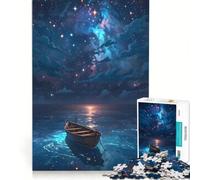 Puzzle per adolescenti da 1000 pezzi "Un viaggio silenzioso sotto una notte stellata", antistress, sfida impegnativa, per rafforzare l'amore tra le coppie 38x52cm
