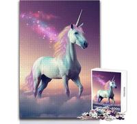 Puzzle per adolescenti da 1000 pezzi, unicorno magico, bellissimo gioco di design, decorazione perfetta, regalo per compleanni, dimensioni 38x26cm