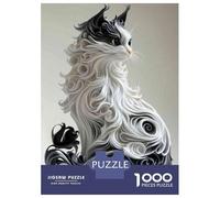 Puzzle Per Adolescenti Da 1000 Pezzi Unique Artistic Cat Sculpture Puzzle Per Adolescenti Giochi Rilassanti Corsa Di Velocità Manuale Per È Ideale Come Regalo 52x38cm/1000pcs