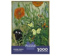 Puzzle Per Adolescenti Da 1000 Pezzi Van Gogh Poodle Butterfly Poppy Art Puzzle Per Adulti Giochi Per Famiglie Decorazione Murale Sfida Educativa 52x38cm/1000pcs