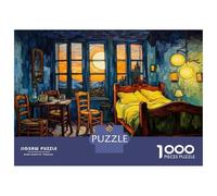 Puzzle Per Adolescenti Da 1000 Pezzi Van Gogh's Bedroom Painting Puzzle Per Adolescenti Gioco Per Famiglie Sfida Difficile Regali Unici Per Compleanno E Natale 38x26cm/1000pcs
