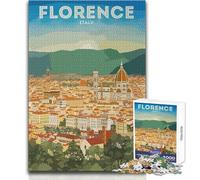 Puzzle per adolescenti da 1000 pezzi Viaggio a Firenze Bellissimo gioco di design Un'opera d'arte Giocattoli antistress Dimensioni 50x75cm