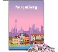Puzzle per adolescenti da 1000 pezzi Viaggio a Norimberga Difficile da completare, ma divertente e umoristico compleanni e feste (50x75cm) 1000 pezzi