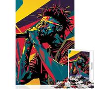 Puzzle per adolescenti da 1000 pezzi vibrante performance rap giocattoli antistress regalo di compleanno gioco educativo impegnativo da completare dimensioni 38x52cm