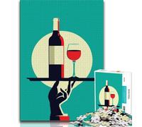 Puzzle per adolescenti da 1000 pezzi, vino francese d'annata, aiuta il cervello a esercitare i giocattoli avvincenti per coltivare la pazienza e migliorare la memoria (75x50cm)