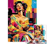 Puzzle per adolescenti da 1000 pezzi visione Pop Art di Adele Bloch-Bauer gioco pratico donne (dimensioni 38x26cm)