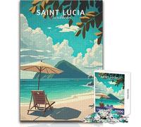 Puzzle per adolescenti da 1000 pezzi Visita a Santa Lucia Gioco di sfida unico ma divertente e umoristico Decorazione da parete Dimensioni 50x75cm