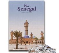 Puzzle per adolescenti da 1000 pezzi "Visita il Senegal" per ragazzi dai 14 anni in su Interessanti regali per ridurre lo stress per amici e familiari (dimensioni 38x26cm)