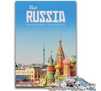 Puzzle per adolescenti da 1000 pezzi "Visita la Russia" per ragazzi dai 14 anni in su Interessanti regali per ridurre lo stress per amici e familiari (dimensioni 50x75cm)