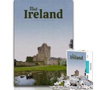 Puzzle per adolescenti da 1000 pezzi Visita l'Irlanda, giocattoli per l'intrattenimento familiare, ideali come regalo per tutta la famiglia (38x26cm)
