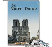 Puzzle per adolescenti da 1000 pezzi Visita Notre Dame Difficile da completare ma divertente e umoristico Decorazione per la casa e regali unici (26x38cm) 1000 pezzi