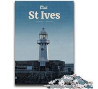 Puzzle per adolescenti da 1000 pezzi Visita St Ives Puzzle da 1000 pezzi, decorazione murale artistica e idea regalo di compleanno per amici, ufficio a casa (50x75cm)