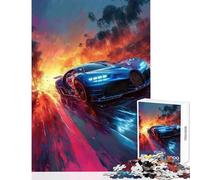 Puzzle per adolescenti da 1000 pezzi vivaci concept art di auto decorazione per la casa giocattoli regalo di compleanno gioco per famiglie adatto per la decorazione del desktop dimensioni 50x75cm