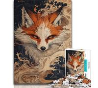Puzzle per adolescenti da 1000 pezzi, Volpe e Dio, giocattoli educativi per imparare, attività divertenti a casa, regalo di compleanno, regali da viaggio, 38x26cm