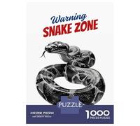 Puzzle Per Adolescenti Da 1000 Pezzi Warning Snake Zone Watercolor Puzzle Per Adolescenti Gioco Per Famiglie Sfida Difficile Regali Unici Per Compleanno E Natale 52x38cm/1000pcs