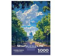 Puzzle Per Adolescenti Da 1000 Pezzi Washington DC, USA, Capitol Building Puzzle Giocattolo Decorazione Da Parete Migliora La Memoria Regali Per Amici E Familiari 52x38cm/1000pcs