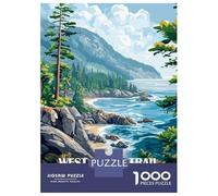Puzzle Per Adolescenti Da 1000 Pezzi West Coast Trail Canada Landscape Painting Puzzle Per Adulti Giocattolo Decorazione Da Parete Regalo Decorativo Perfetto Per Amici E Familiari 70x50cm/1000pcs