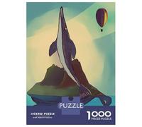 Puzzle Per Adolescenti Da 1000 Pezzi Whale, Turtle, And Island Puzzle Per Adulti Giochi Divertenti Decorazione Da Parete Ideale Come Regalo 38x26cm/1000pcs