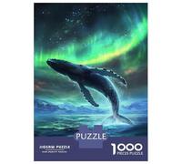 Puzzle Per Adolescenti Da 1000 Pezzi Whale's Celestial Leap Puzzle Giochi Divertenti Regalo Di Compleanno Offerta Come Regali Per Tutta La Famiglia 70x50cm/1000pcs