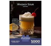 Puzzle Per Adolescenti Da 1000 Pezzi Whiskey Sour Cocktail Recipe Puzzle Per Adulti Giocattolo Decorazione Da Parete Decorazione Perfetta Regali Unici Per Compleanno E Natale 38x26cm/1000pcs