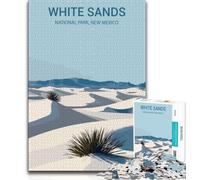 Puzzle per adolescenti da 1000 pezzi, White Sands National Park, giocattoli per l'intrattenimento della famiglia, ideali come regalo per tutta la famiglia (75x50cm)