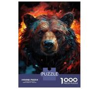 Puzzle Per Adolescenti Da 1000 Pezzi Wild Bear Spirit Art Print Puzzle Per Adolescenti Giochi Rilassanti Corsa Di Velocità Manuale Per È Ideale Come Regalo 38x26cm/1000pcs
