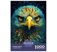 Puzzle Per Adolescenti Da 1000 Pezzi Wild Neon Eagle Puzzle Per Adulti Gioco Rompicapo Decorazione Per La Casa Interazione Genitore-figlio 38x26cm/1000pcs