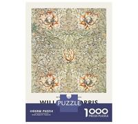 Puzzle Per Adolescenti Da 1000 Pezzi William Morris Floral Pattern Puzzle Per Adulti Giocattolo Decorazione Da Parete Regali Per Donne Divertimento A Casa Attività, 70x50cm/1000pcs