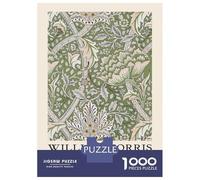 Puzzle Per Adolescenti Da 1000 Pezzi William Morris Windrush Floral Green Puzzle Per Adulti Gioco Pratico Analisi E Logica Interazione Genitore-figlio 70x50cm/1000pcs