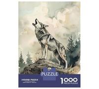 Puzzle Per Adolescenti Da 1000 Pezzi Wolf Call of The Wild Puzzle Per Adolescenti Giocattolo Decorazione Da Parete Corsa Di Velocità Gioco Impegnativo Regali 38x26cm/1000pcs